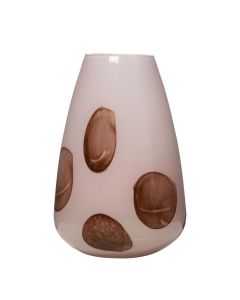 Sabie Vase shiny dots rose h30 d21,5cm