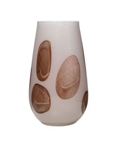 Sabie Vase shiny dots rose h30 d18cm