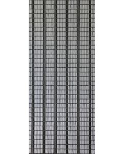 Vliegengordijn banen wit - zilver - zwart 90x210 cm