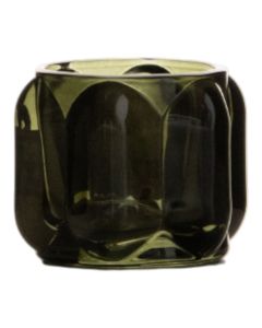 Tealightholder Vive heavy green h6,5 d7,5