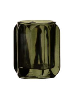 Tealightholder Vive heavy green h9,5 d7,5