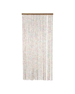 Wooden pearls Mosquito curtain multi color 93x220cm 