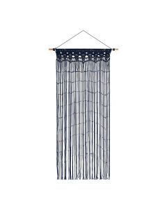 Deurgordijn Macrame marine blauw 90 x 200cm