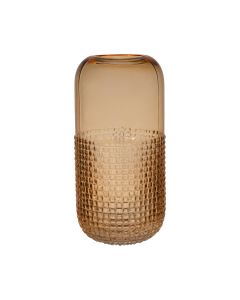 Elaine Structured Bottom Vase ambre h25 d12,5 