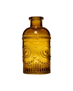 Boras Vase bouteille jaune h13 d6,4 