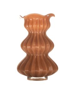 Vase Arteo solid brown h28 d18cm