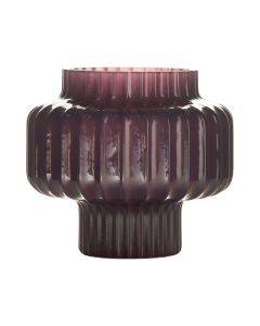 Vase Silvia solid violet h17 d19cm
