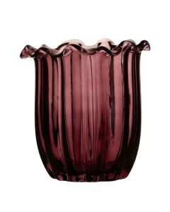 Vase Lotus violet h20 d19cm