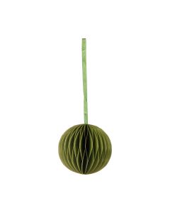 Honeycomb Ball Decorative paper ornament groen 8cm