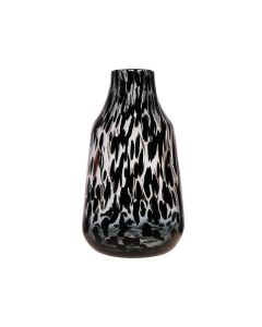 Frank Vase bleu/noir h30 d17,5