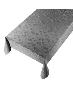 Cristal Flower Tafelzeil donker grijs 140cmx20mtr