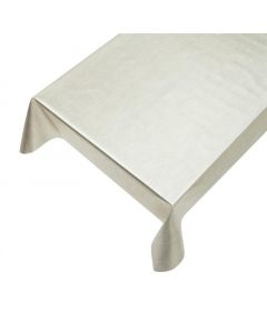 Metallic Kerst PVC tafelkleed goud 137cmx20mtr