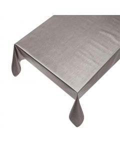 Metallic Kerst PVC tafelkleed donker grijs 137cmx20mtr