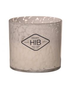 Candle HIB White Musk Cylinder Tiger White H12 D12