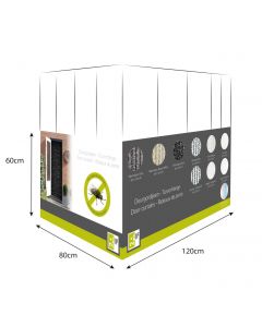 Doorcurtain box Türvorhang Fliegenschutz sortiert 120x80x102cm (box of 48)