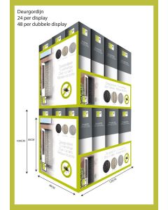Doorcurtain box Türvorhang Fliegenschutz sortiert 120x80x102cm (box of 48)