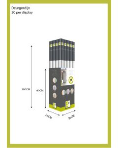 Aruba-curtainbox 2025 30x40x102 cm; transparant; 30 pcs.