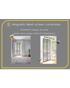 Magnetic mesh screen curtainbox 2026 - 32 pcs.; 31x42x102 cm; grey