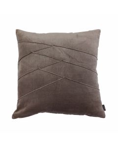 Uneven Pintuck coussin taupe 45x45cm