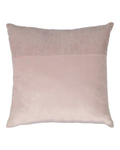 Cushion velvet soft pink & corduroy 45 x 45 cm