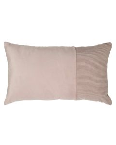 Cushion velvet soft pink & corduroy 30 x 50 cm