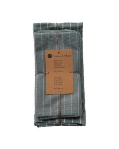 Pinstripe Ribbed Kitchenset green blue 35x50/40x40cm (set of 8) 