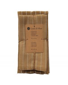 Pinstripe Ribbed Kitchenset c. yellow 35x50/40x40cm (set of 8)