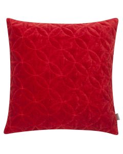 Circle Stitch kussen rood 45x45cm
