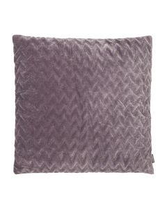 Zigzag Velvet kussen paars 45x45cm