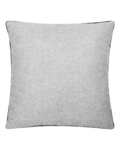 Wool Imitation Leather Cushion grey 45x45cm
