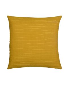 Uneven Stitching Kissen Gelb 45x45cm