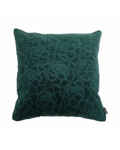 Rose Embroidery coussin vert 45x45cm