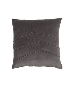 Uneven Pintuck Cushion grey 50x50cm