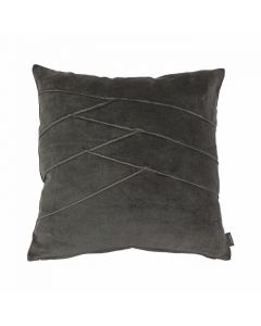 Uneven Pintuck Cushion brown 45x45cm