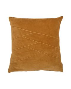 Uneven Pintuck kussen geel 45x45cm 