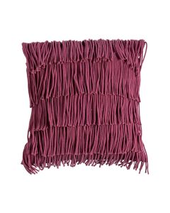 African Fringes Cushion purple 40x40cm