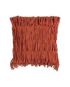 African Fringes Cushion orange 40x40cm