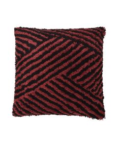 Kingston Cushion bordeaux black 45x45cm 