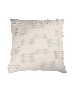 Uneven Ruffle Cushion grey 45x45cm 
