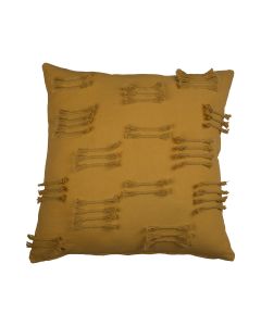 Uneven Ruffle Cushion beige 45x45cm 