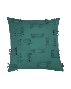 Uneven Ruffle Cushion blue 50x50cm 