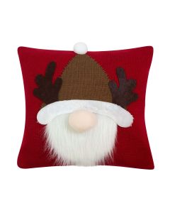 Knitted Santa Kissen Rot 40x40 cm 