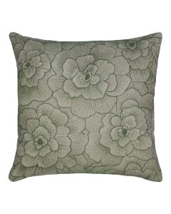 Rosanna Cushion embroided dark green 45x45cm