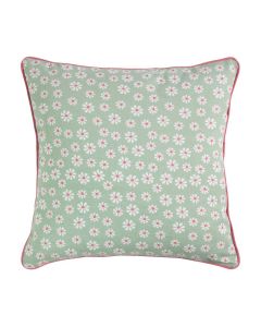 Daisy Flowers Kussen groen 50x50cm 