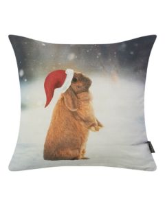 Lapin de Noël Coussin 45x45cm