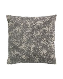 Cushion Jacquard leafs grey 45x45cm