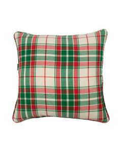Jingle Christmas Coussin beige vert rouge 45x45cm