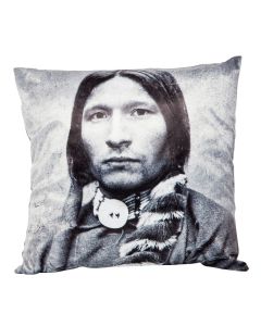 Native coussin noir blanc 45x45cm 