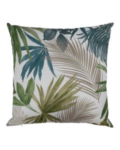 Banjol Flower Print coussin d'extérieur bleu 45x45cm 