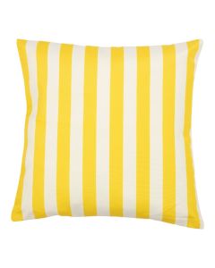 Cushion Outdoor striped yellow/white  45 x45 cm 